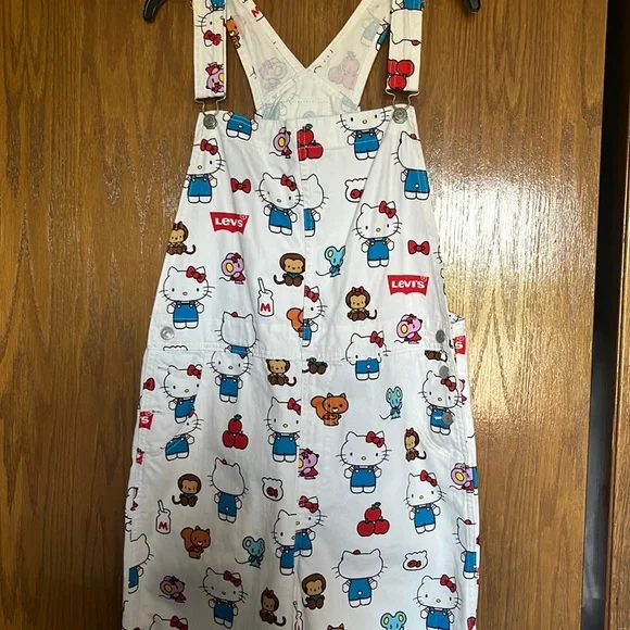 Levi's hello kitty overalls deals